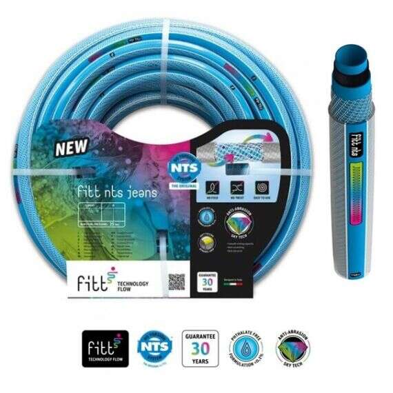 Locsolótömlő Fitt NTS JEANS 3/4" v.kék 25fm / 30 bar csavar...