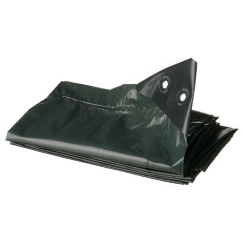 Schwarze Plane, gefaltet, 2x8m, für die Lagerung von Brennholz