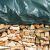 Close-up of Takaró fólia firewood cover protecting a stack of firewood