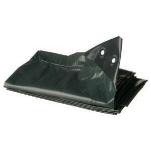 Black tarpaulin, folded, 2x8m, for firewood storage - Winter Protection Cover