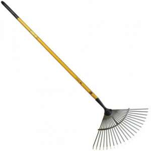 Broom with galvanized yellow handle MUTA PROF 86309357 - Hand Garden Tool