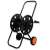 Agrati 1/2 inch 100 meter hose reel, black metal hose reel with wheels, garden hose reel