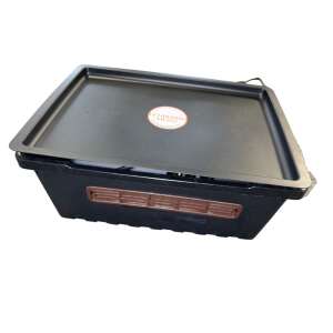 Infra poloskacsapda, fekete műanyag doboz fedéllel, fűtőelemmel, büdös bogarak befogására - Kártevőirtó