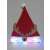 LED Mikulás sapka rénszarvasos, karácsonyi jelmez kiegészítő