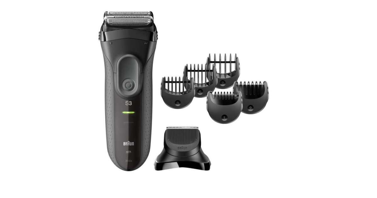Braun 3000BT Series 3 Elektromos borotva és szakállvágó - Fekete ...