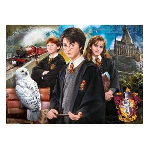 Kész Clementoni Harry Potter 1000 darabos puzzle Harryvel, Ronnal, Hermionéval és Hedviggel - Clementoni Puzzle