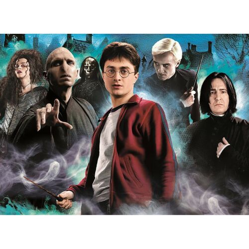 Puzzle Clementoni Harry Potter de 1000 de piese finalizat cu personaje Harry Potter