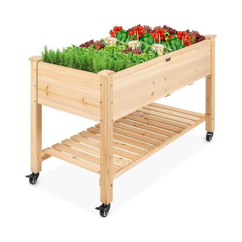 Timeless Tools Rolling Wooden Seedling Planter