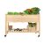 Timeless Tools rolling wooden raised garden bed with gardening tools