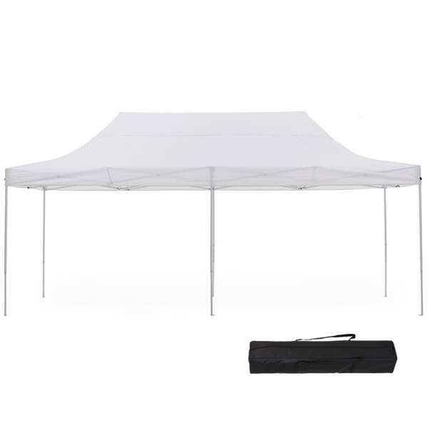 Timeless Tools Foldable Garden Pavilion in Multiple Types - 2.9x5.7 meters - White - Pavilion + Carry Bag