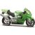 Maisto Kawasaki Ninja ZX-12R 1:18 méretarányú motorkerékpár modell, zöld