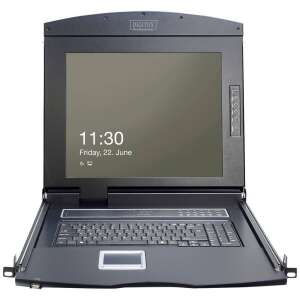 DIGITUS Konsola KVM DS-72211-2GE - 48,3 cm (19") - 1366 x 768 WXGA HD 86322989 - Akcesoria do szafy Rack
