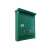 Timeless Tools green metal mailbox with keyhole and nameplate holder