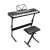 Timeless Tools 61-key Synthesizer Keyboard with stand and stool