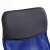 Close-up of the black padded headrest of the Timeless Tools ergonomic office chair with high backrest