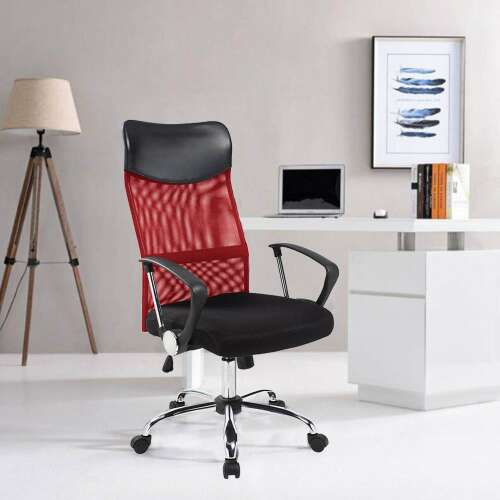 Timeless Tools Ergonomikus irodai szék magasított háttámlával - piros 35072745