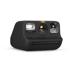 Polaroid Go instant fényképezőgép fekete színben, elülső nézet - Polaroid