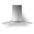 Faber RAY SRM LED X/V NS A90 stainless steel range hood with curved glass front