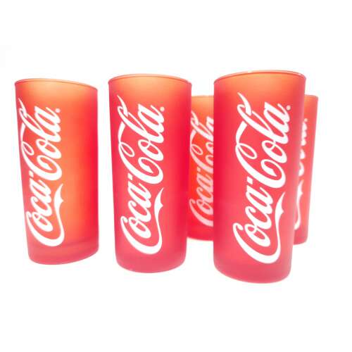 Luminarc Coca-cola piros üveg pohár szett 6*2,7 dl