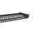 Equip 769258 19 hüvelykes Keystone Patch Panel, 48 port, fekete, közeli kép