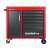 Gedore MECHANIC PLUS R20400006 piros szerszámos kocsi 6 fiókkal, nagy tárolórekesz ajtóval és fa munkalappal