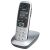 Gigaset E560 cordless phone on base, front view
