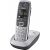 Gigaset E560 cordless phone on base, angled view