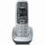 Gigaset E560 cordless phone, showing the handset and base station, gray color