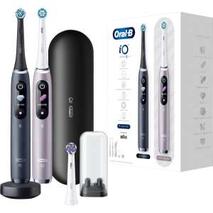 Set de periute de dinți Oral-B iO Series 9 Black și Rose 86334517 - Oral-B Periuță de dinți electrică