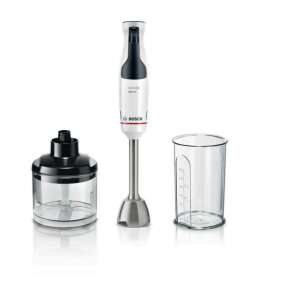 Blender vertical Bosch MSM4W420 Serie 4, alb, cu chopper și pahar - Bosch Mixer vertical