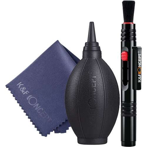 K&F Concept 3-in-1 cleaning kit for camera lenses, sensors, and other delicate surfaces
