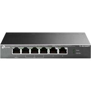 TP-Link TL-SG1006PP Gigabit PoE++ Switch, Vorderansicht mit beschrifteten Ports - TP-Link Switches