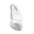 Trust Verto Wireless Ergonomic Mouse, white, front view, showing the ergonomic design and the Trust logo