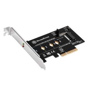 SilverStone ECM21-E M.2 PCIe/NVMe port bővítő PCIe kártya 86360040 