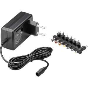 Goobay 9-24V Alimentare universală, 1,5A, 7x vârfuri de adaptor - Adaptoare de rețea