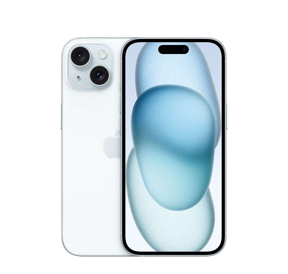 Apple iphone 15 5g 256gb 6gb ram dual sim mobiltelefon, blue