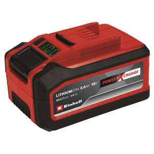 Einhell 18V 5-8Ah Multi-Ah Power X-Change Plus Akku, 8.0Ah, Lithium-Ionen, rot - Einhell
