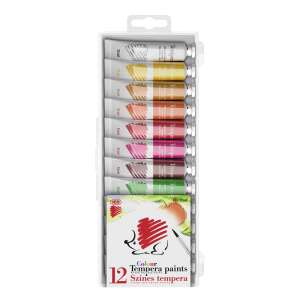 12 színű tempera festék készlet műanyag dobozban, Ico márka - ICO