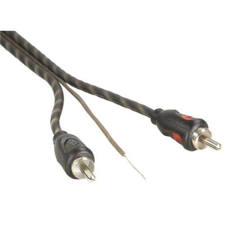 TYRO RCA kábel, 5,0m, fekete és arany, távirányító kábel