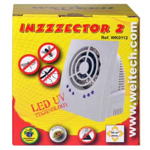 Weitech Mosquito Trap UV + Ventilator - Led, 20 m2, interior 8 buc/carton /cutie