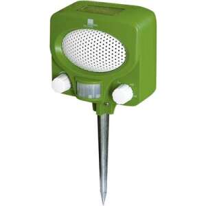 Swissinno Ultrahangos rágcsáló riasztó kültéri szolár, 100m2 hatósugár, green animal repellent device with solar panel - Garden