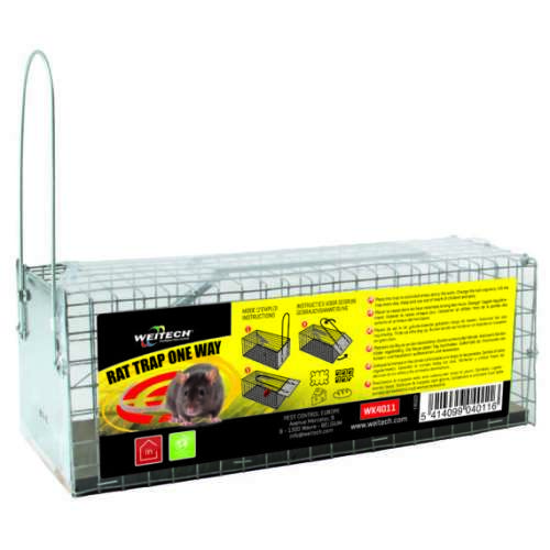 Weitech Rat Trap One Way, humane rat trap for catching rats alive