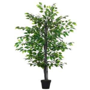 Outsunny Arbore Banian Artificial, Plantă Falsă Interior și Exterior Înaltă 145cm