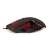 Side view of the Esperanza EGM403R APACHE 6D USB wired optical gaming mouse, showing the black and red design