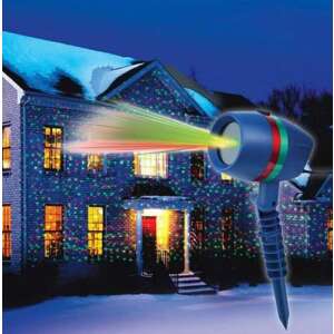 Star Shower Motion laser light system, outdoor Christmas lights, holiday lights, laser projector, creates thousands of twinkling stars, motion effect, waterproof, easy to use - Outdoor Christmas decoration