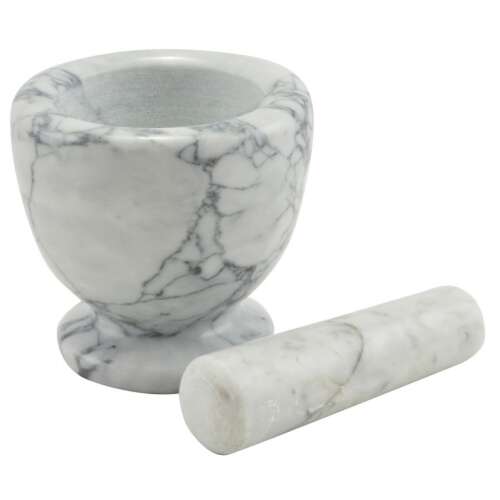 Márvány mozsár törővel 10*10*11,5 cm