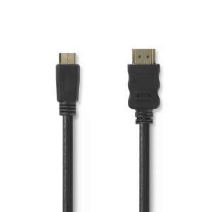 Nagysebességű HDMI™ kábel Ethernettel, HDMI™ - Mini HDMI™ csatlakozó, 3.00m, Fekete - HDMI kábel