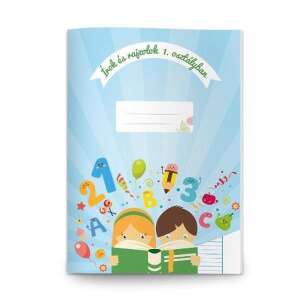 Nebulo Írok és rajzolok 1. osztályos vonalas-sima, kisalakú Füzet füzet első osztályosoknak vonalas és sima lapokkal - Nebulo