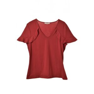 Mint & Berry top roșu cu gât în V pentru femei – XL 130285093 - Îmbrăcăminte pentru femei