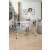 Vileda King clothes drying rack, 20 meters drying space, aluminum and steel, foldable, with wheels, white, used in a living room